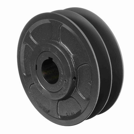 Browning 2 Groove Cast Iron Finish Bore Fhp Variable Pitch Sheave, 2VP75X 1 5/8 2VP75X 1 5/8